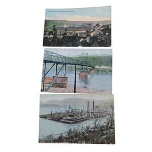 Postcards Vintage c1912-1914 Steubenville Ohio Set of 3